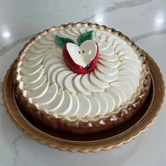 CERIART Apple Pie Ceramic Pie Plate with Lid – Hand-Painted Portugal‎ - Picture 10 of 15